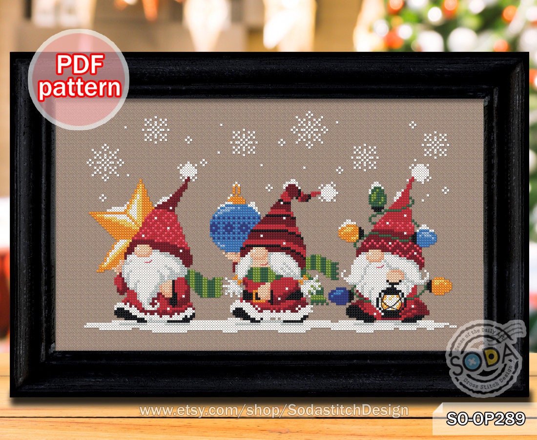 クロスステッチパターン PDF ノーム フェアリー エルフ ピクシー