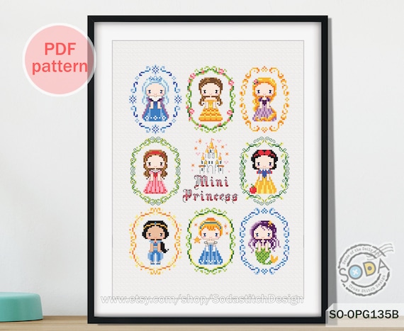 その他 Disney Princesses in Cross Stitch-22 Projects Disney Princess Cross-Stitch : 22 Easy-to-Follow Patterns