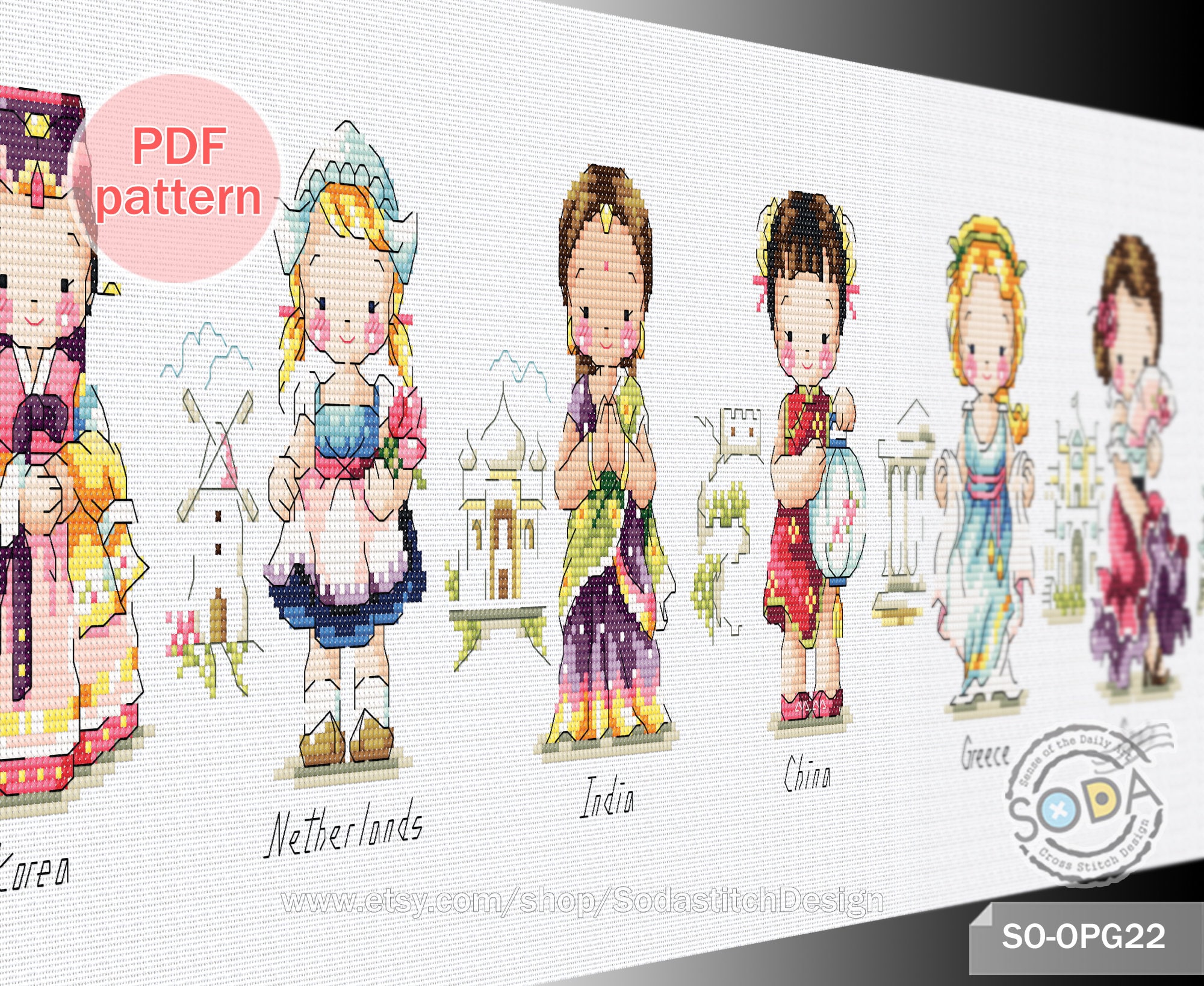 Cross Stitch Pattern Pdf Traditional Clothes Outfit Costume - Etsy