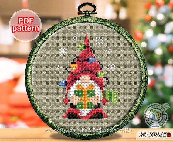 クリスマス クロスステッチ パターン pdf ノーム サンタ ツリー