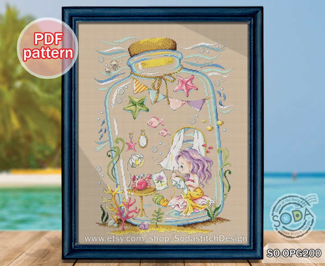 Cross Stitch Pattern Pdf Fairy Elf Pixie Sprite Modern, SO-OPG200 ...