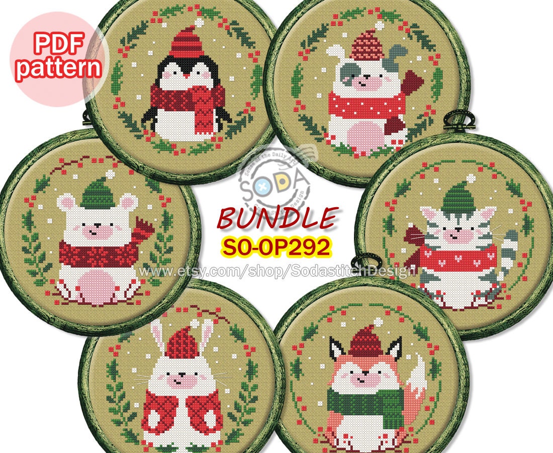 クロスステッチ　絶版洋書　テレサ・ウェンツェラー　クリスマス Dimensions クロスステッチキット クリスマス Woodland Cheer