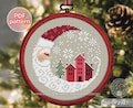 Cross Stitch Pattern pdf Christmas Winter Tree Ornament, SO-OP2327 'Santa Village'