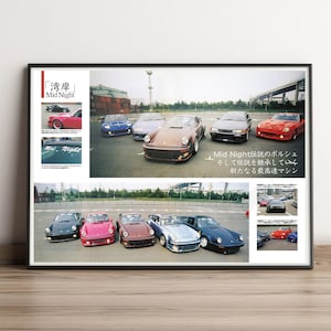 JDM Mid Night Club - Car meet 2 - All sizes! poster / wall decor / nissan / mazda / honda / automotive / japanese / street / nismo / supra