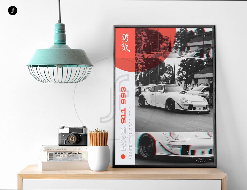 JDM Porsche RWB 911 930 - All Size A4-B1! Jdm Poster / Wangan / Japan ...