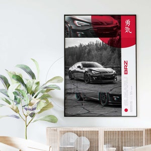 JDM Subaru BRZ All size A4-B1 jdm poster / wangan / japan / import car / japanese / cars / petrolhead / racing / street race / artwork image 5