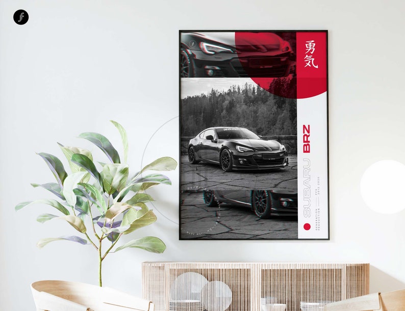 JDM Subaru BRZ All size A4-B1 jdm poster / wangan / japan / import car / japanese / cars / petrolhead / racing / street race / artwork image 5