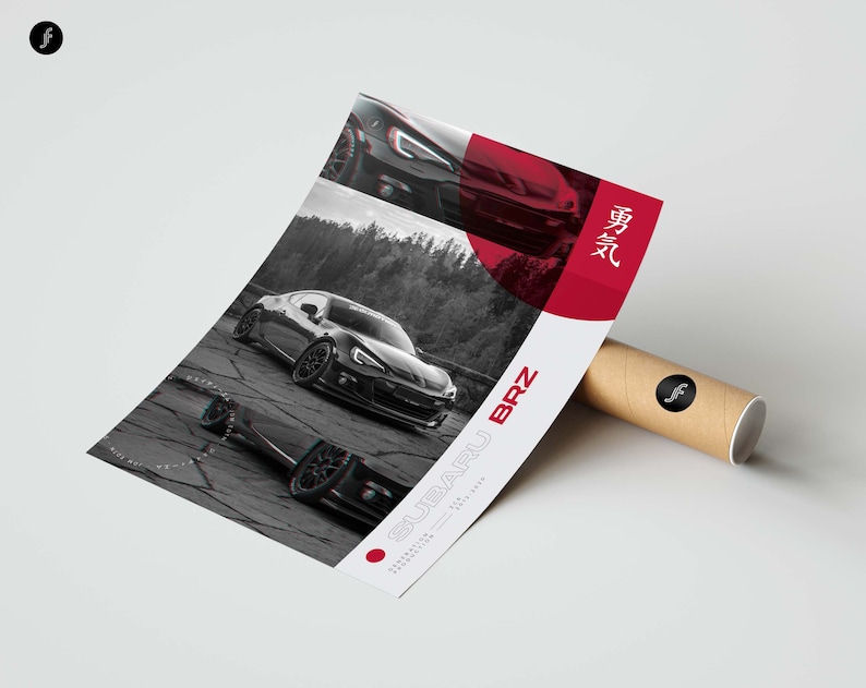 JDM Subaru BRZ All size A4-B1 jdm poster / wangan / japan / import car / japanese / cars / petrolhead / racing / street race / artwork image 7