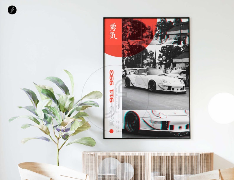 JDM Porsche RWB 911 930 - All Size A4-B1! Jdm Poster / Wangan / Japan ...