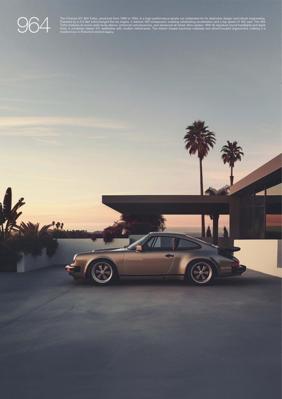 ポルシェ　911 930 993 964 996 997 ボディカバー 新品 Set of 6 Posters 24x36\" - 930, 964, 993, 996, 997, 991 - Etsy UK