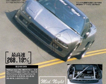 NSX クラブの会報誌　(2冊) NSX CLUB of JAPAN25周年記念 JDM Mid Night Club - Honda NSX - All Sizes! Poster / Wall Decor