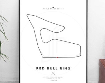 Red Bull Ring Austria - WORLD TRACK SERIES -All sizes! -racing poster / work / wall art / gift / art / f1 / decor / christmas / gift for him