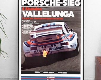 RETRO Poster #4 x PORSCHE Martini 935 - prints A4/A3/A2 - vintage art / wall art / racing / german / gift / automotive / martini / 935 / 934