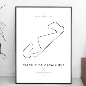 Catalunya - WORLD TRACK SERIES - All sizes! - prints / digital poster / wall art / gift / art / racing / f1 / formule1 / circuit / christmas