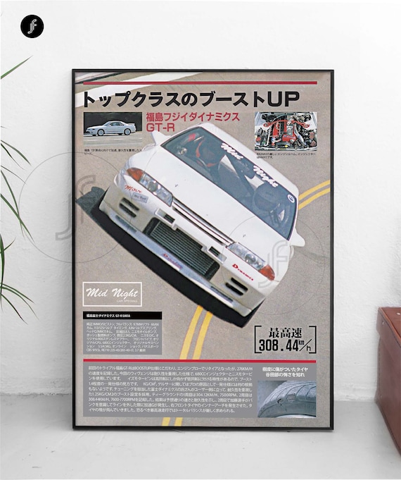 JDM Mid Night Club - Nissan GT-R R33 Skyline (2) All Sizes! Poster