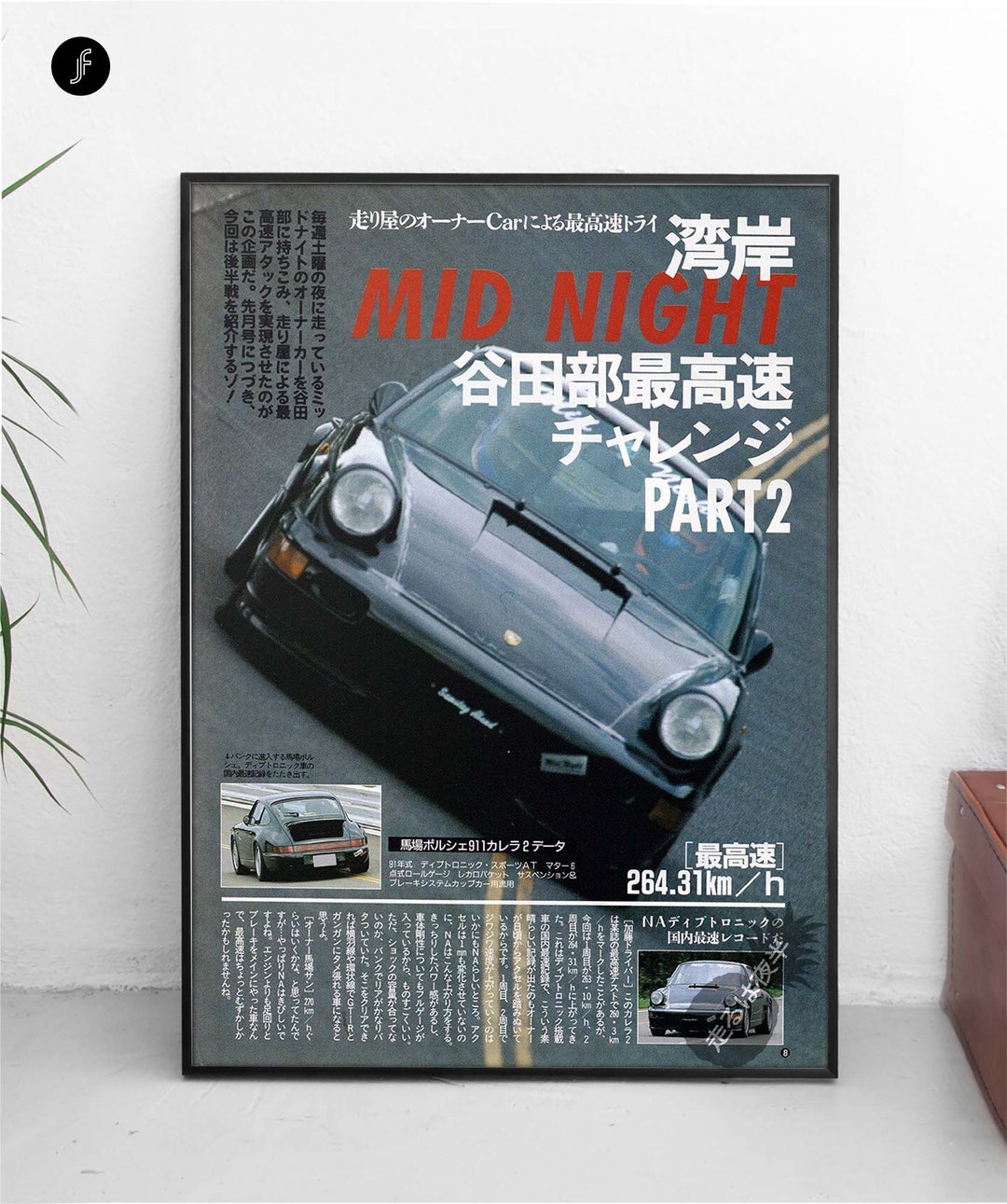 JDM Mid Night Club - Porsche 911 930 - All Sizes! Poster