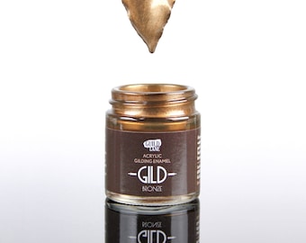 Bronze Acrylic Gilding Enamel Paint: Guild Lane, 30ml