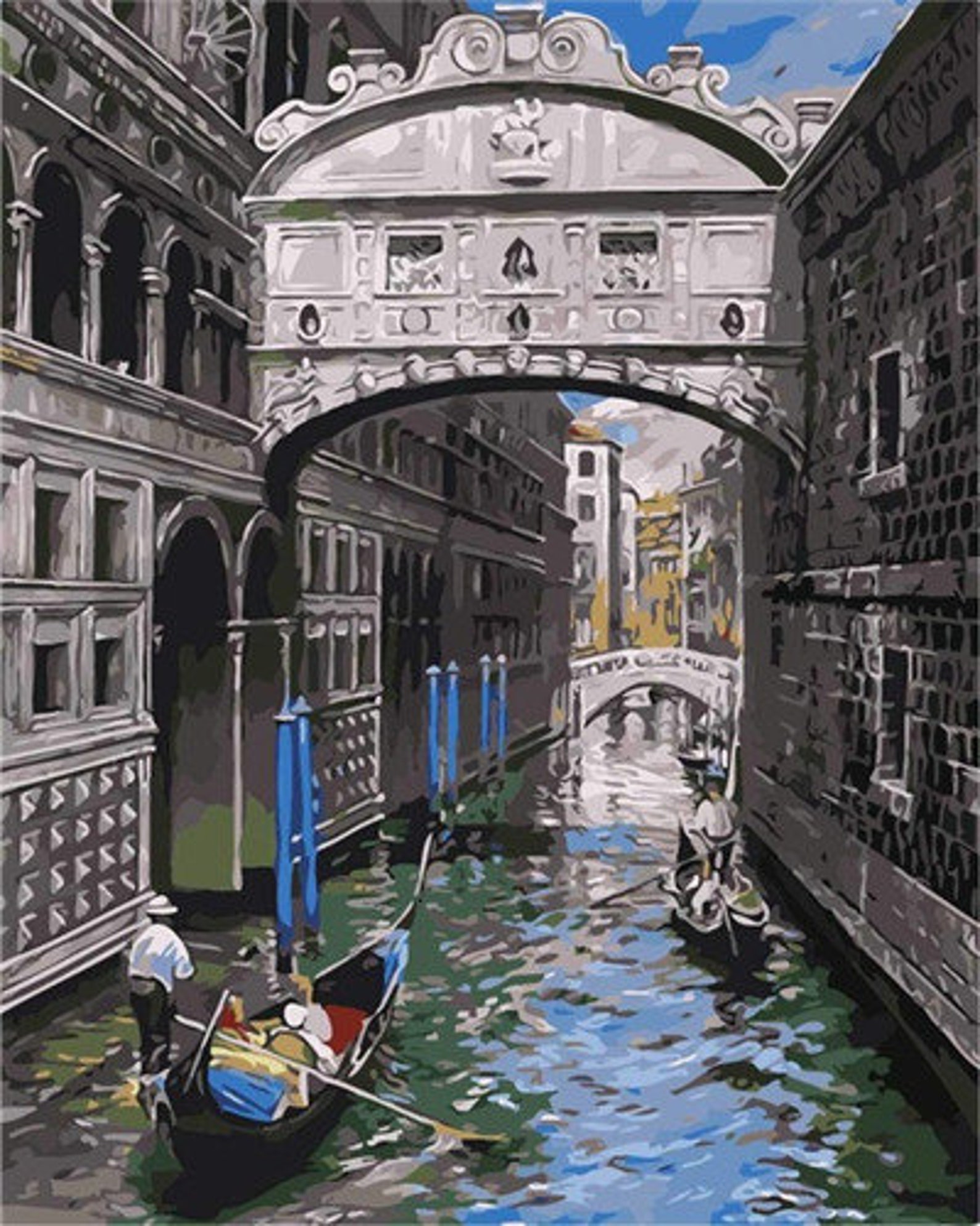 Paint by Number Kit Narrow Venice Canal Etsy