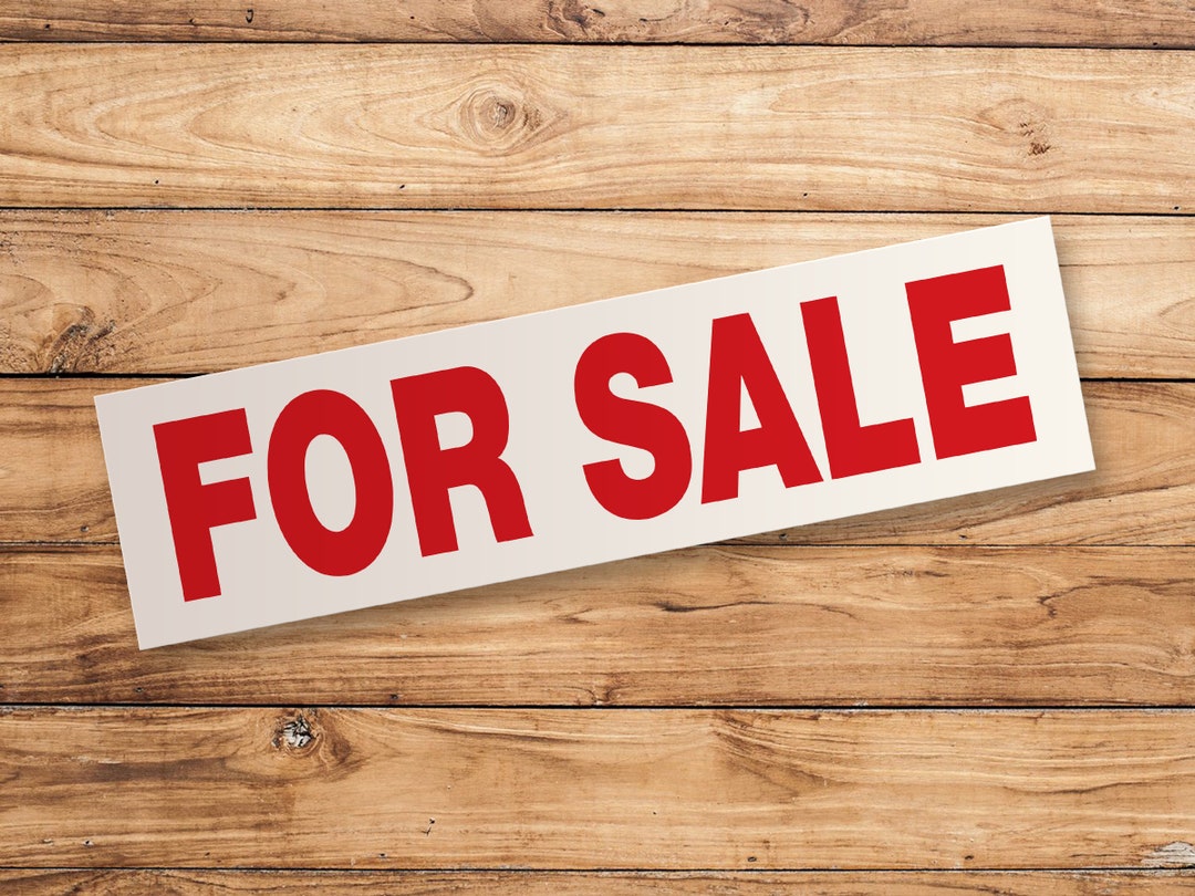 Property Sign Stickers FOR SALE Stickers | Real Estate Sign Stickers | Weatherproof Vinyl ...