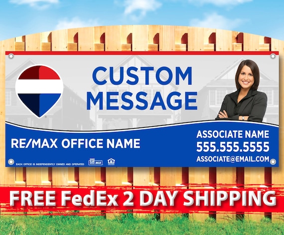 REMAX Custom Banner, Custom Real Estate Banner, Advertising Banner