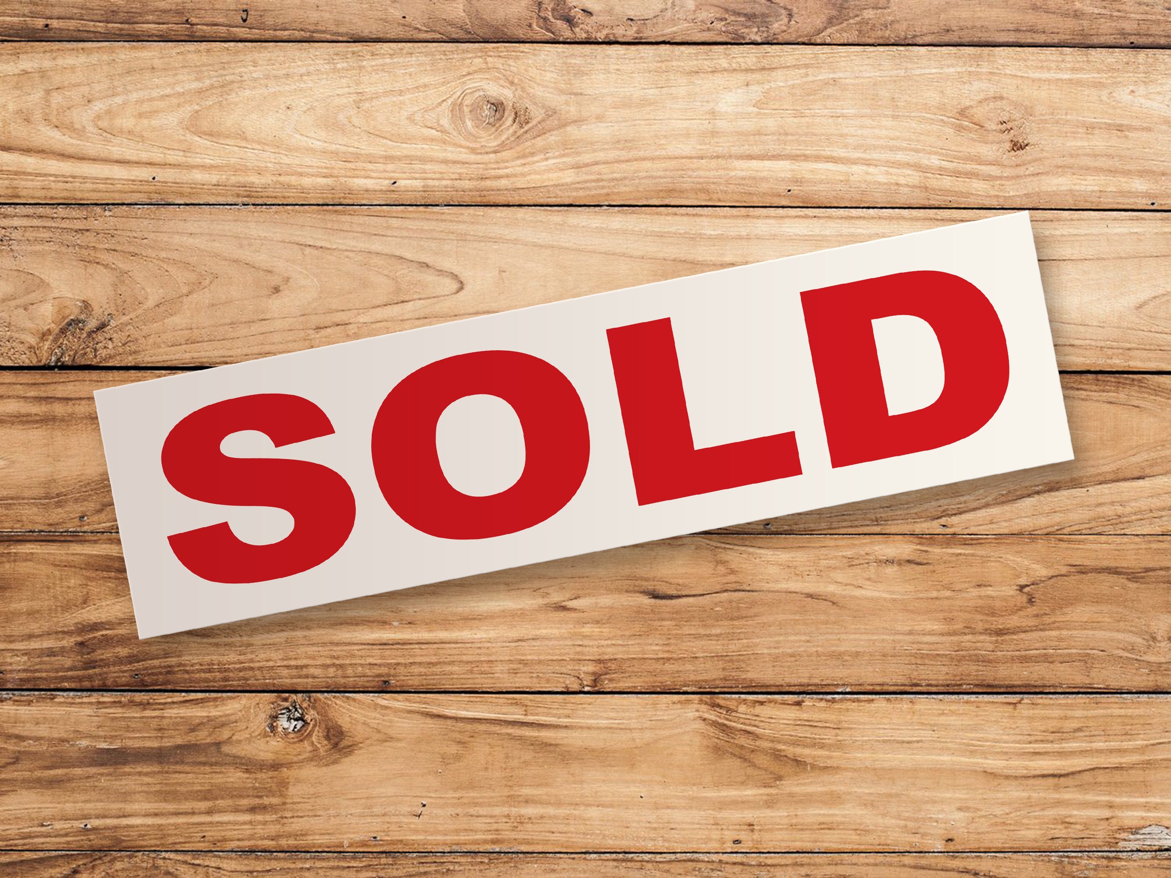 50x SOLD Real Estate Sign Stickers 11.5 x 3 Etsy