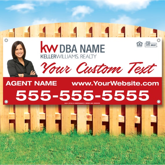 Keller Williams Real Estate Custom Banner Custom Sign Etsy
