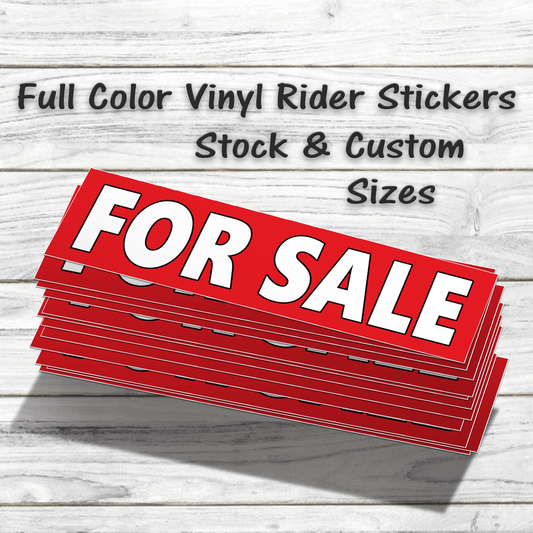 Property Sign Stickers Real Estate Sign Rider Stickers and Decals, Die Cut Stickers, FAST FREE ...