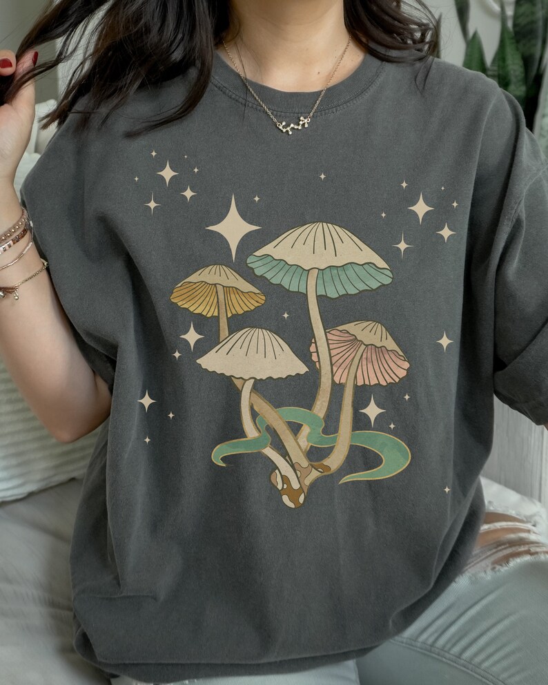 Cottagecore Mushroom Shirt Aesthetic Mushroom Shirt Magic Etsy