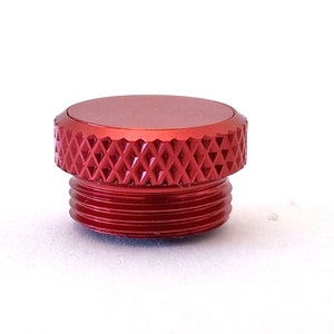 AV 12mm ACTUATOR MECHANISM Red female-diamond-knurled