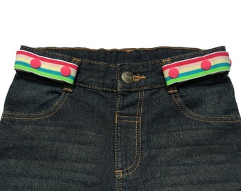 Midi Belts - Pastel Rainbow (Childrens Handmade Accessories: Belts & Braces)