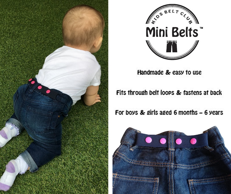 Mini Belts Childrens Handmade Accessories: Belts /& Braces Grey