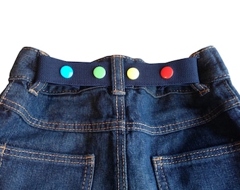 Mini Belts - Navy Blue (Childrens Handmade Accessories: Belts & Braces)