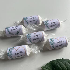 Personalised Love Heart Sweets Wedding Favours Mini Love Hearts Wedding Favours for Guests Table Favours Love is sweet Party favours