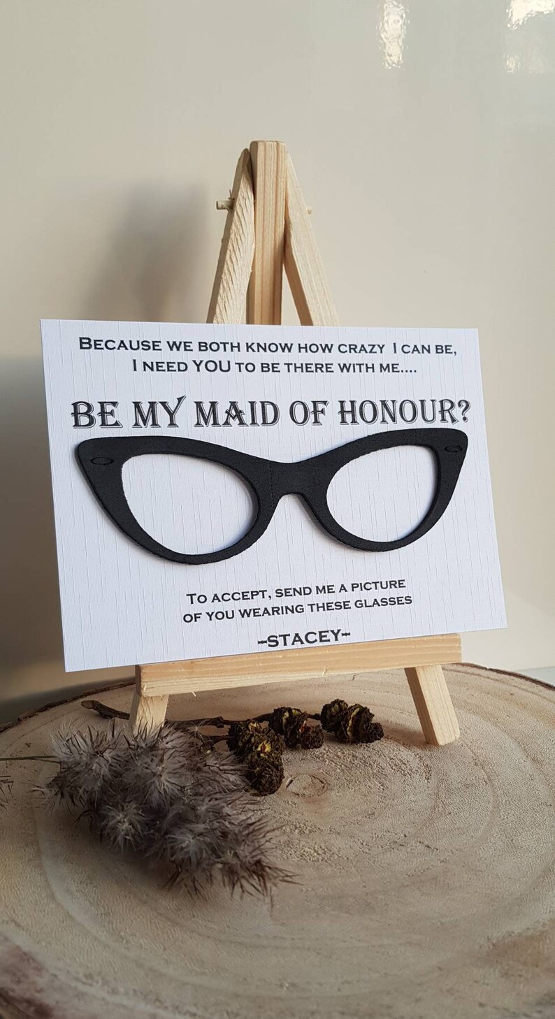 Funny Bridesmaid Proposal Card,Will You Be My Bridesmaid Card,Maid Of Honour Proposal Card