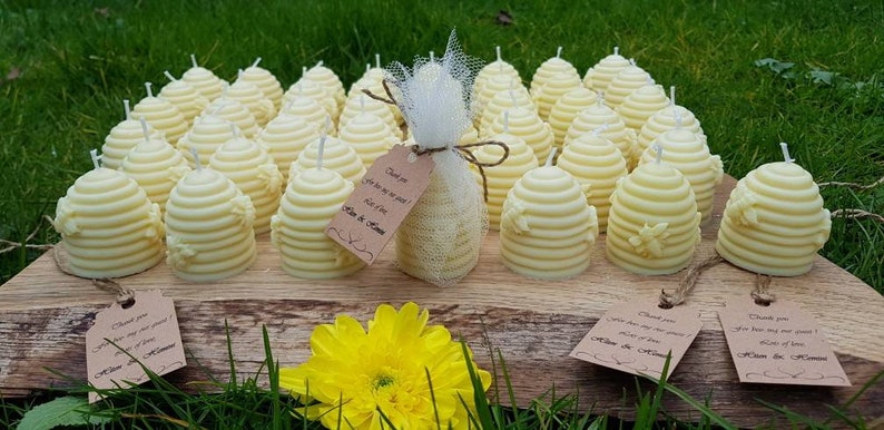 Wedding favours/wedding candle favours/ personalised favours/rustic candle favours/ meant to bee favours/wedding favours for guests image 1