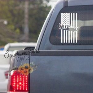 Blackhawk Helicopter Flag Decal | Blackhawk | US Army Aviation | Car Decal