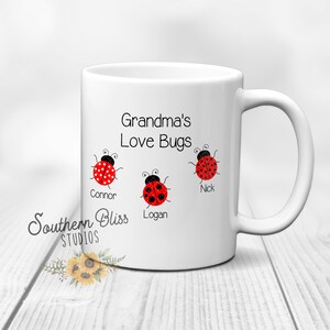 Grandma&#39;s Love Bugs | Coffee Mug | Personalized Gift