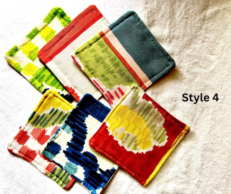 Vintage Fabric Coasters Style 4