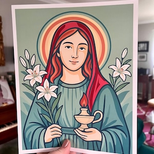 St. Dymphna Art Print