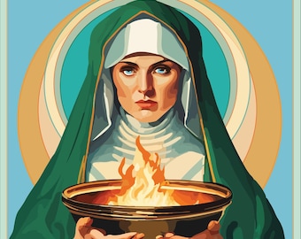 St. Brigid of Kildare Icon