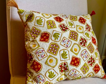 Avocado Toast Pillow