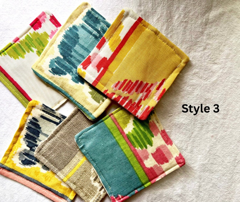 Vintage Fabric Coasters Style 3