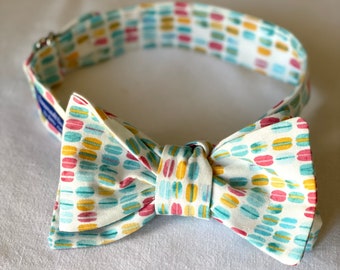 Macaron Bow Tie for Easter or Brunch, Pastel Bow Tie