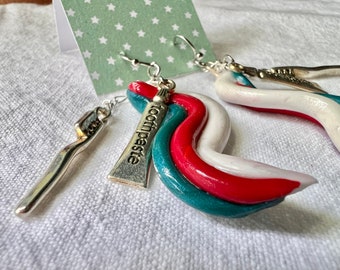 Toothpaste Earrings