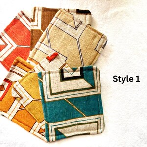 Vintage Fabric Coasters Style 1