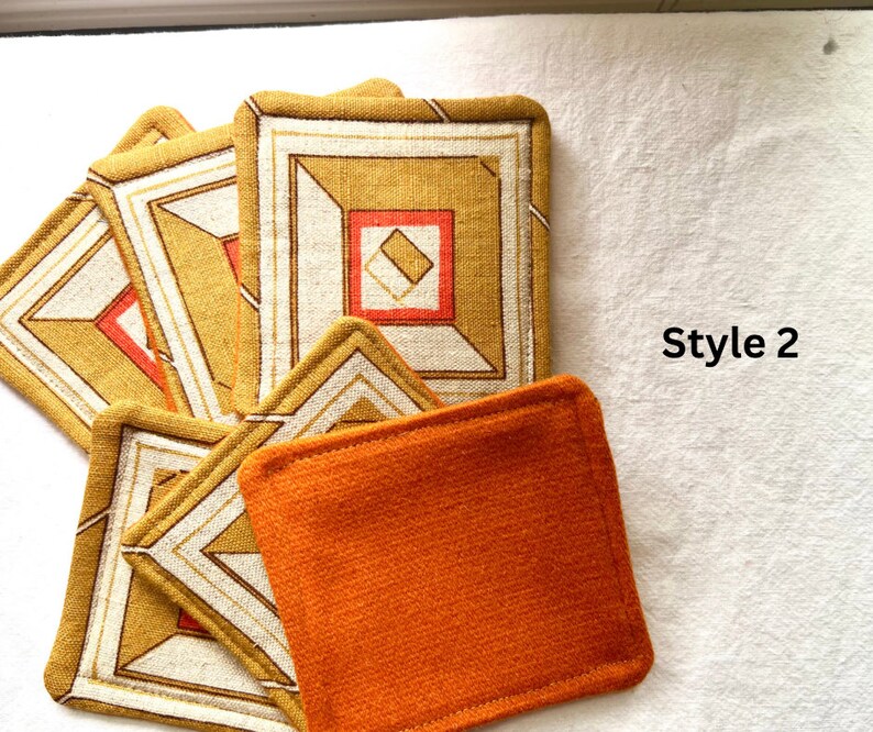 Vintage Fabric Coasters Style 2