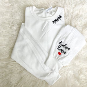 Personalized Mama Embroidered Sweatshirt | Embroidered Sweatshirt | Custom | Mothers Day | Gift for Mom