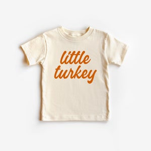 Thanksgiving kids shirt | little turkey toddler shirt | Vintage | Natural Toddler Tee | Kids thanksgiving shirt | fall toddler shirt | boys