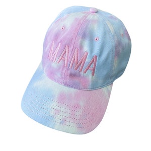 Tie Dye Mama Hat | Mothers Day Gifts | Gifts for Mom | Mama Hats for Women | Mama Hat Embroidered | Mama Hat Rainbow Colors | Embroidered