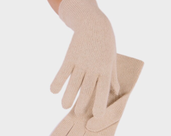 Mongolian Natural Cashmere Gloves for Woman Luxury Cashmere - Etsy UK